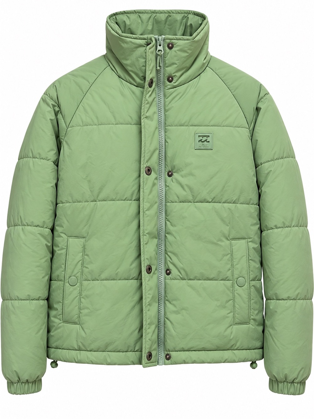 NWT Billabong Women's A/Div High Route Green Puffer Jacket Size S